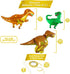 KatchOn Giant Dinosaur Balloons for Birthday Party, 48 Inch, Pack of 4, Three Rex Party Decorations, Dinosaur Birthday