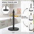 Countertop Counterweight Paper Towel Holder with Spray Bottle,One Hand Easy to Tear Stainless Steel Paper Towel Holder