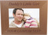 Daddy's Little Girl Custom Wood Picture Frame - 4x6 Inch - Add Your Custom Text, Great Gift for Father's Day Birthday