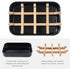Soap Dishes for Bar Soap, Black Bamboo Bathroom Soap Holder for Shower and Sink