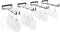 Wallniture Chiraz Wine Glass Rack - Wall Mountable Wrought Iron Black Set of 4