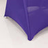 Efavormart Purple Spandex Folding Slip On Chair Cover with Silver Rhinestone Buckled Sash Band, Stretch Fitted Chair