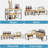 Set 2, Counter NEX Cabinet Shelf Organizer of Kitchen Shelves Spice Rack, Stackable, Expandable, Kitchen Pantry