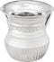Stainless Steel Netilat Yadayim Cup, Fluted Bottom, Dual Handle, Large 5.75 inch Judaica Gift