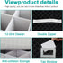 VERONLY China Storage Containers - Stemware Storage Cases for 12 Wine Champagne Glasses, 2 Pack with Dividers