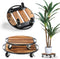 PRAQECZ 2 Pack Plant Caddy with Wheels,14" + 12" Rolling Plant Stand 264