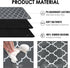 19"x 12" Counter Absorbent Dish Drying Mats for Baby Bottle Dish Rack, Coffee Maker Mat Easy to Clean Non-slip Rubber