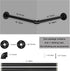 18.1" AddGrace Industrial Pipe Garment Rack Iron Wall Mounted Right Angle Corner Clothing Rack with Screws DIY Home