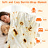 71 inches 285GSM CASOFU Burrito Tortilla Throw Blanket for Adult Kids, Novelty Tortilla Wrap Blanket Funny Gifts