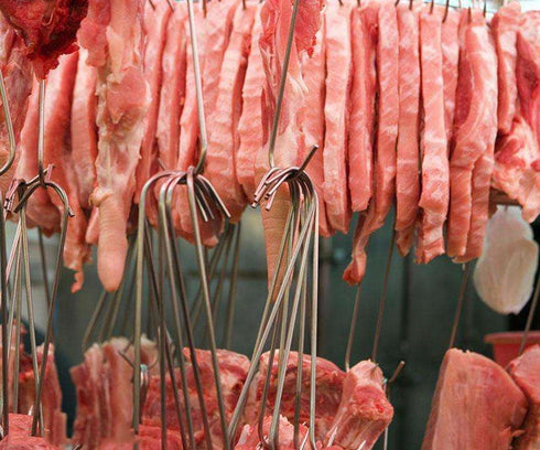 6 Inch Stainless Steel Meat Hooks, 4mm S-Hook for Meat Processing Butcher Hook