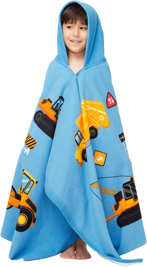 Gealaek Hooded Towel for Toddlers 5-12 Years Boys Girls Kids Bath Pool