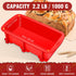 Walfos Silicone Bread Loaf Pan, 9 x 5 Inch Non-Stick Baking Pans Set of 2 for Bread, Cake, Meatloaf