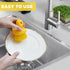 GTOTd Brush2 PackErgonomic Cute Ducky Washing Dish Palm Scrubber with Handle for Potato Vegetable Fruit Kitchen Gadgets