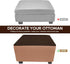 NeColorLife Square Ottoman Cover Waterproof Ottoman Slipcover Thick Storage Footrest Stool Covers Furniture Protector