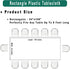 Black Plastic Tablecloths PARTY ULYJA, 2 Pack Disposable Table Covers 54 x 108 Inch for Parties