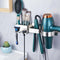 Hair Dryer Holder Wall Mounted, Stainless Steel Hair Tool Organizer, Adhesive Blow Dryer Holder with Curling Iron