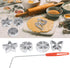 Rosette Iron Set with Handle, 4 Shapes Cake Printing Pastry Waffle Molds, Cookie Pastry Mold for Biscuit Lovers