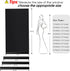 Coavas Blackout Window Film - UV Heat Blocking Privacy Film for Room Darkening, Static Cling, 17.5" W x 78.7" L