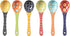 Set of 6 Colorful Ceramic Small Serving Spoons, Dishwasher & Microwave Safe Soup Spoons for Cereal, Soups, Stews