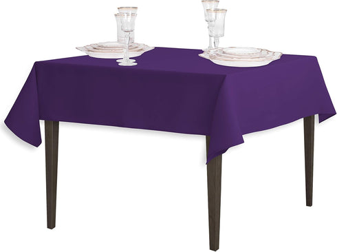 LinenTablecloth 54-Inch Polyester Tablecloth in Purple