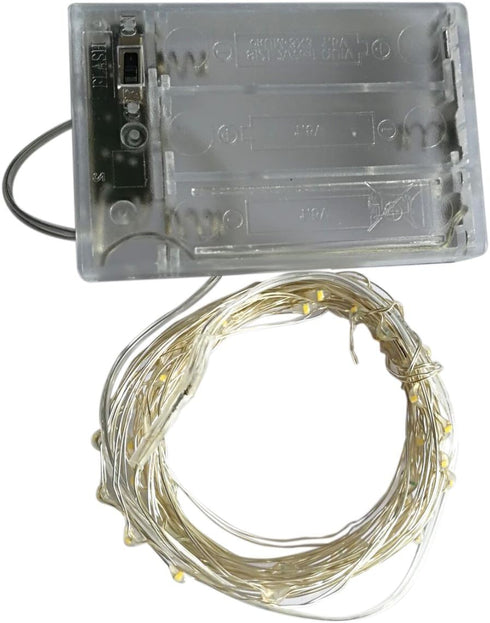 2 50LEDs 2 16.4) BXROIU x Fairy Lights Battery Operated, Silver Wire Mode Chains String Lights for Bedroom Christmas