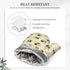 Happy Busy Bees Kitchen Mitts and Pot Holders Set, 4Pcs Silicone Bees Oven Gloves, Heat Resistant Potholders for Baking