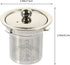 Hemoton Tea Strainer Insert with Lids Stainless Steel Tea Infuser Tea Filters Metal Teapot Replacement Mesh Strainer Tea Pot Accessories (Silver M) by Hemoton