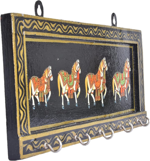 Tarini Gallery Keyholder Hanger - Wooden Handmade for Home Wall Decoration and Gifting