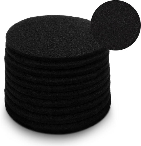 10 Pack Charcoal Filters for Kitchen Compost Bin, Replacement Filters for Countertop Bin Pail, Round 6.7 Inch.