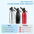 Atldmphic Siphon,1L Drinks,(8 CO2 Soda Sparkling Water and Soda Maker, Portable Carbonated Water Machine, Aluminium