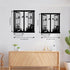 Resama Metal Wall Art, Birds In the Window Landscape Wall Hanger, Mountain and Forest Nature Decor, Unique Large Wall