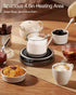 50W 4 12H Coffee Mug Warmer for Desk, Fast Heating Cup Warmer with Smart Display, Temps & Timer, Auto Shut Off for Tea