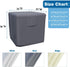 AKEfit Heavy Duty Waterproof Air Conditioner Cover for Outside, Durable Oxford Fabric, Veranda AC Protector - Grey