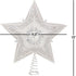 13.5-inch Star Treetop with Ivory Pearls and Platinum Glass Glitter by Kurt Adler