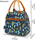 FlowFly Insulated Lunch Cooler Bag - Cactus Tote Bag Organizer for Men and Women