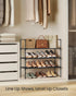 3-Tier Closet, ULSH043BH01 SONGMICS Shoe Rack, Shoe Storage for Hallway Slim and Space-Saving, Metal Frame, Non-Woven