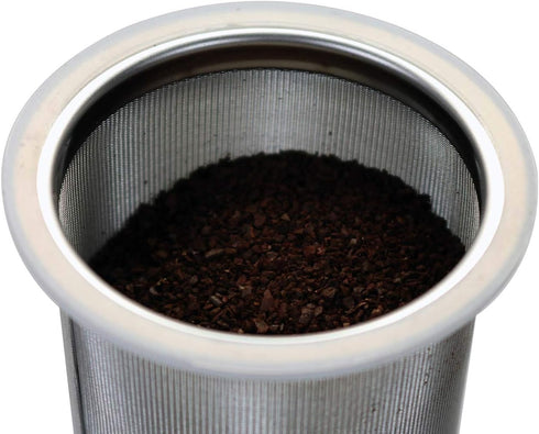 32oz Quart Cold Brew Coffee and Tea Maker - Stainless Steel Filter for Mason Jars with Lid and 2 Silicone Seals