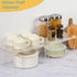 HENABLE 1 Pack Countertop Counter Acrylic Cabinet Organizer, Kitchen Organizer, Clear Spice Rack, Shelf Risers Cabinets