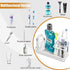 Carbon Steel Toothbrush Holders for Bathrooms, Electric Toothbrush and Toothpaste Organizer for Countertop, Shower,