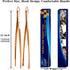 JETKONG 2 Pcs 12-Inch Kitchen Tweezers, Stainless Steel Long Food Tweezers Cooking Tongs (Rose Gold)