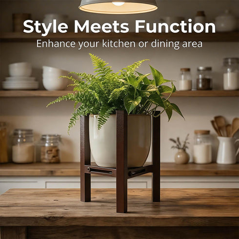 Drawinsage 5-6-7-7.5" Adjustable Plant Stand Indoor, Metal Stable Plant Holder, Modern Plant Stands Fits Pots for Home