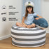 2 1 100% SMART WALLABY Stuffed Animal Storage Bean Bag Chair | Sizes in | Cotton Washable Kids Plush Toys Organizer |