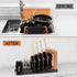 Expandable Pot and Pan Organizer Rack - Space-Saving Kitchen Cabinet Storage Solution