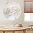 24 Inch Retro Round Lace Tablecloth Embroidered Table Cover Decorative Dining Doily for Wedding & Cafe, Brown