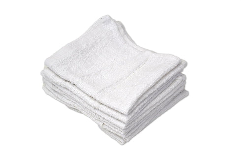 R&R Value A61250 Wash Cloth 1.00 lb, Poly-Cotton, 12" x 12", White, Pack of