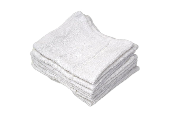 R&R Value A61250 Wash Cloth 1.00 lb, Poly-Cotton, 12" x 12", White, Pack of