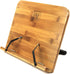 H&S Bamboo Recipe Book Holder - Foldable & Portable Cookbook Stand for Desk or Kitchen