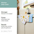 Summer Summer 6 Pack GEOMETRY Dishcloth Spring & Collection Quick-Dry, Ultra-Absorbent, Reusable Microfiber Kitchen