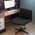 Armless Office Desk Chair Cover Stretch Waterproof Jacquard Wide Seat Mid Back Accent Chair Slipcover Criss Cross Chair