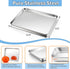 TeamFar Toaster Oven Pan, 12.5’’ x 10’’ x 1’’ Stainless Steel Baking Pan Tray Cooling Wire Rack with Silicone Mat Set for Cooking Use, Healthy & Sturdy, Oven & Dishwasher Safe, Set of 3